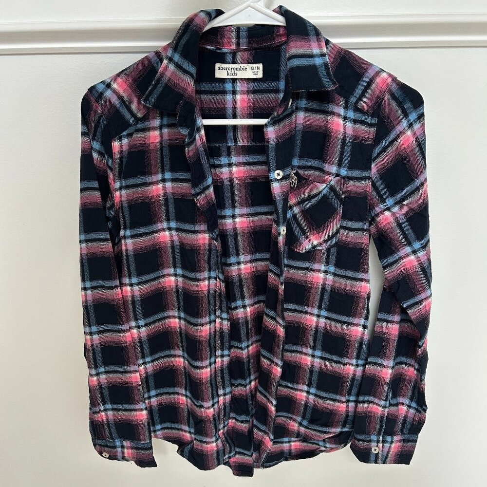 Abercrombie & Fitch Kids Girls Plaid Shirt